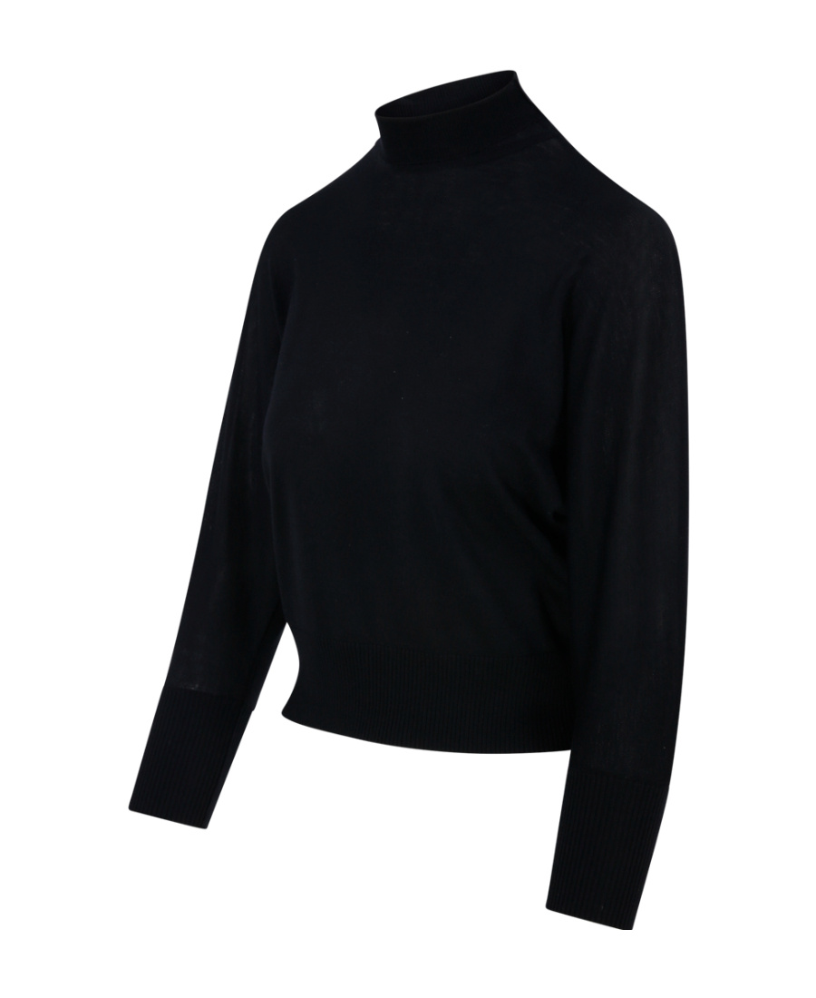 Max Mara Talea Wool High-neck Jumper In Black
