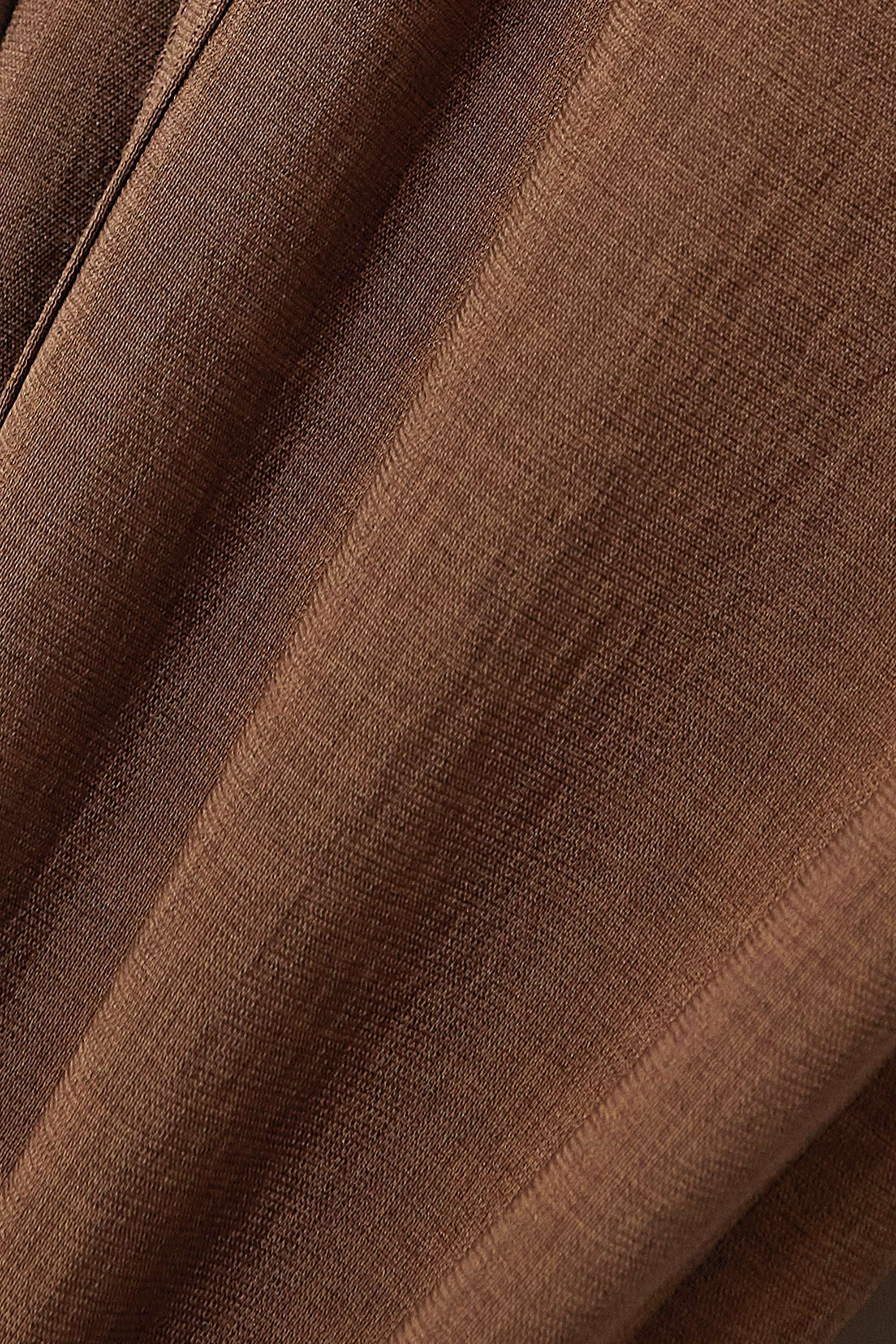 Theory High-waist Cargo Trousers In Brown