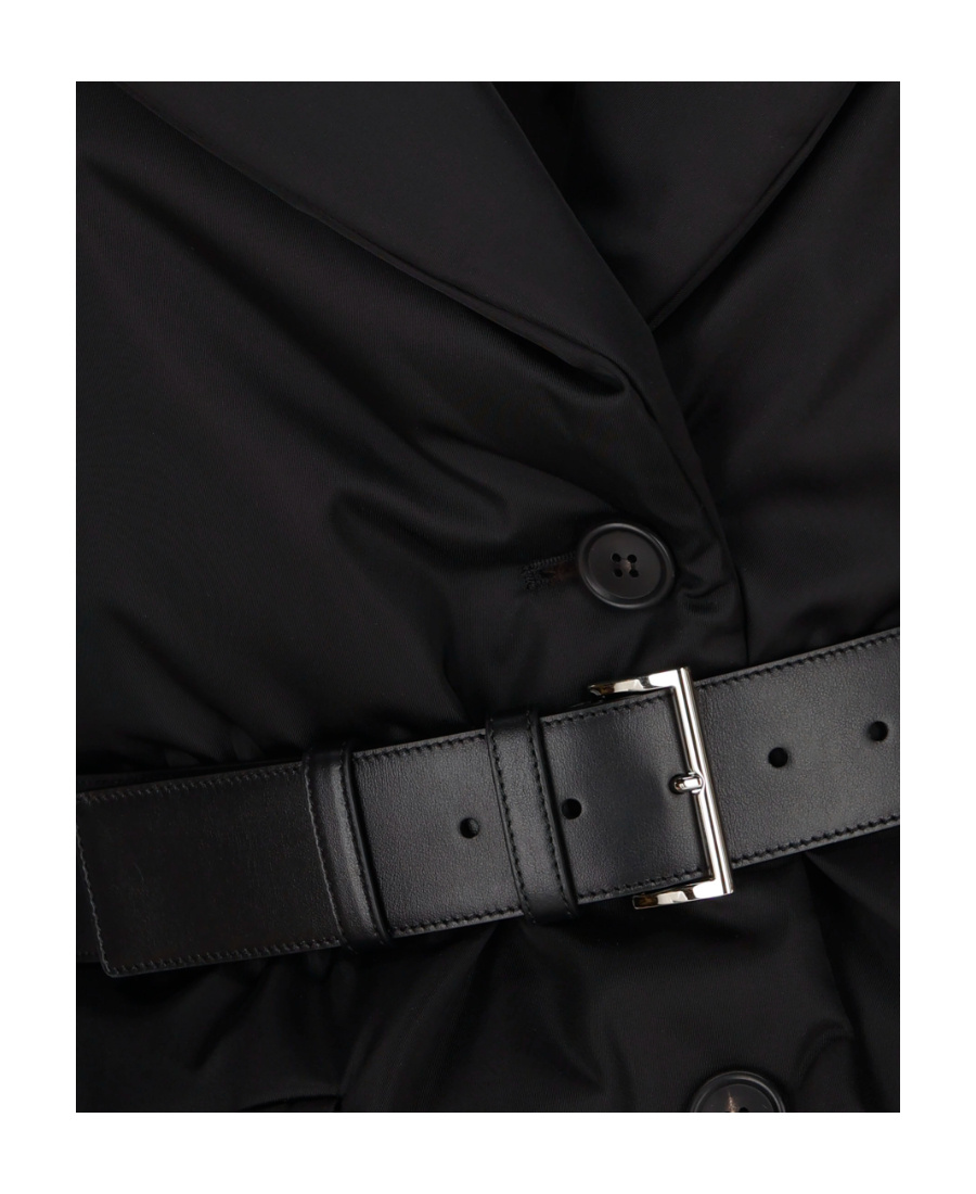 Prada Re-nylon Down Jacket In Black