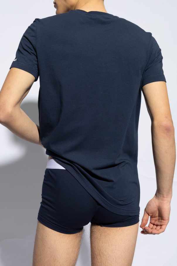 Dsquared2 Two-piece Round Collar T-shirt In Black