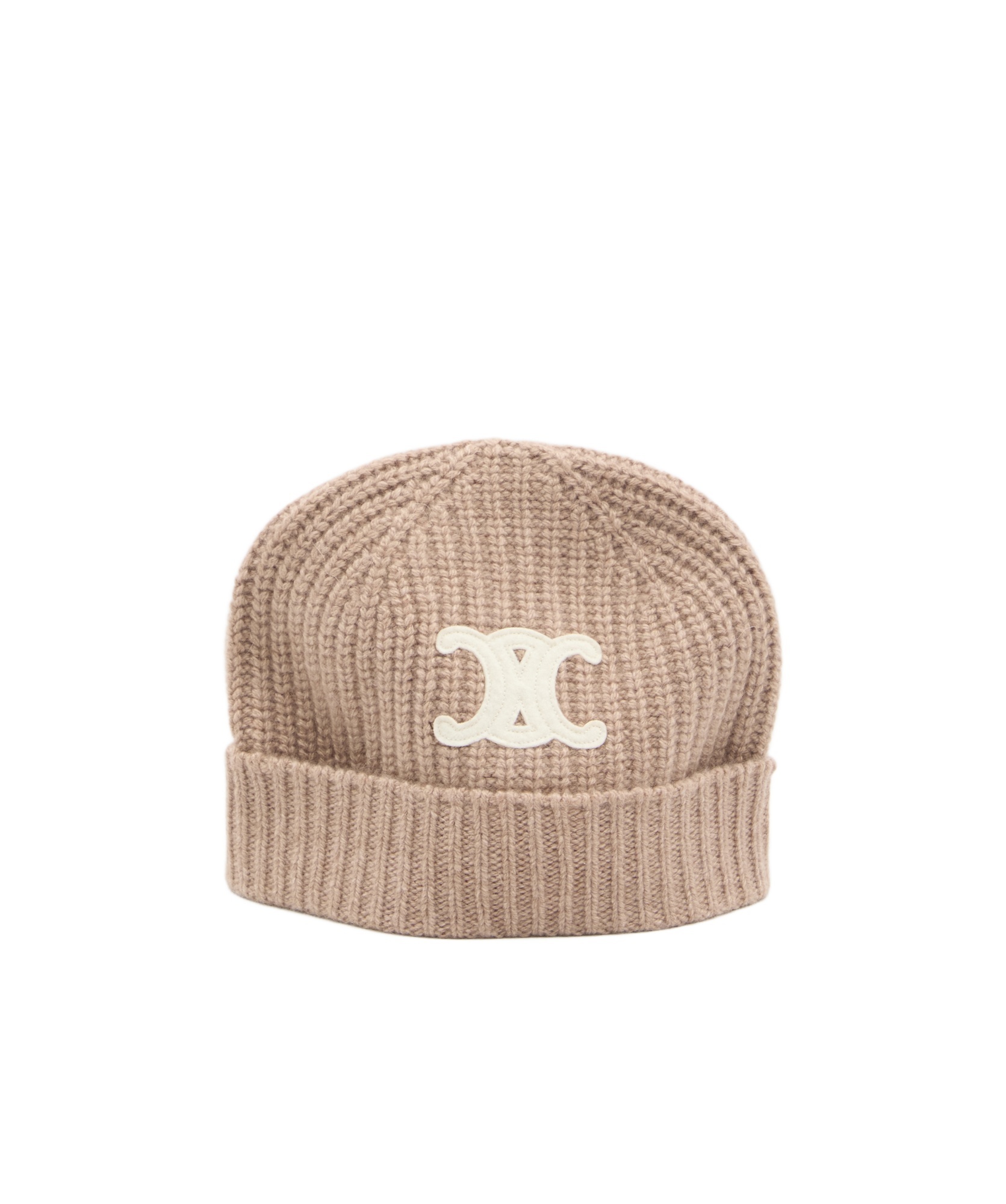 Celine Logo Hat In Nude