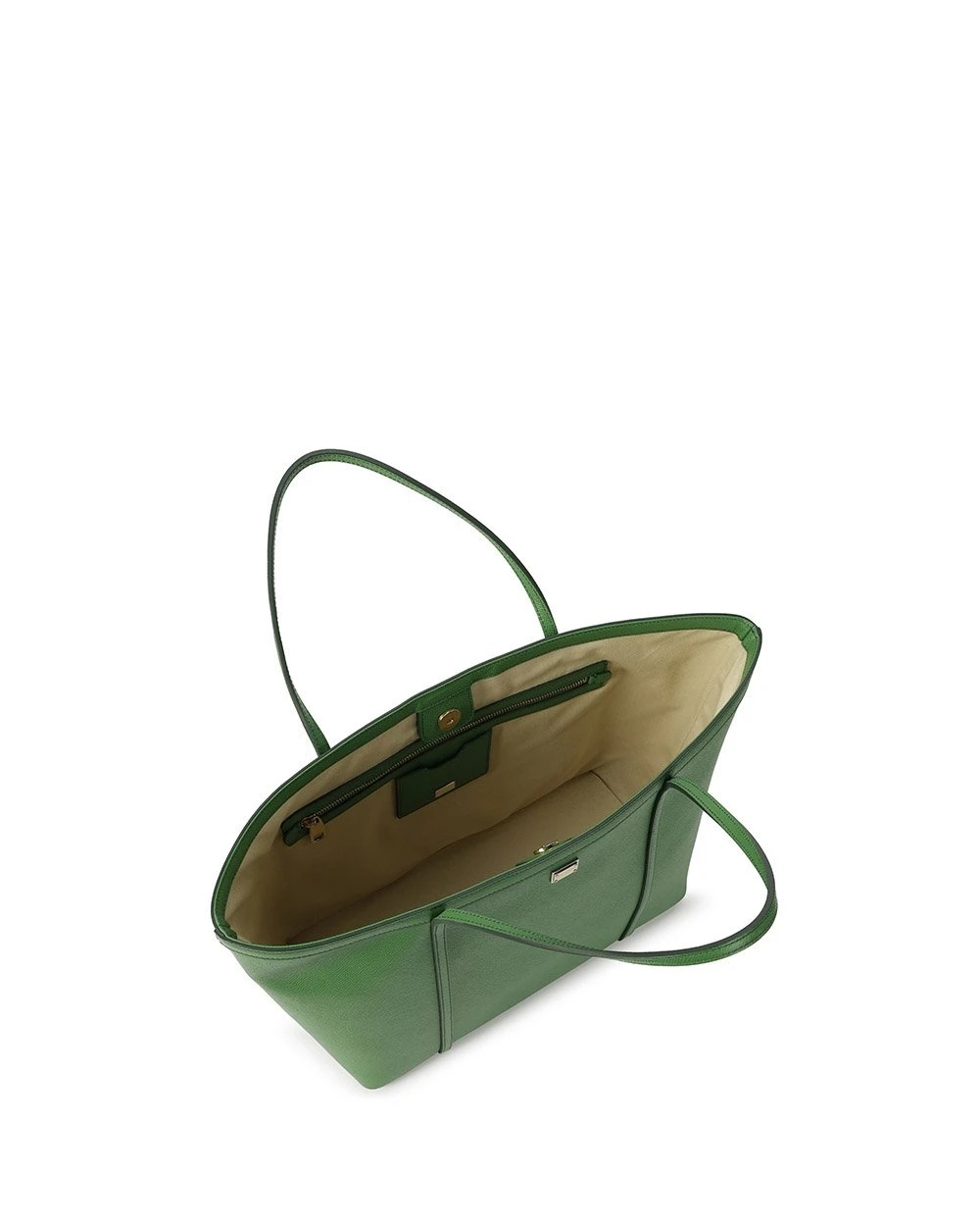 Dolce & Gabbana Logo Details Handbag In Green