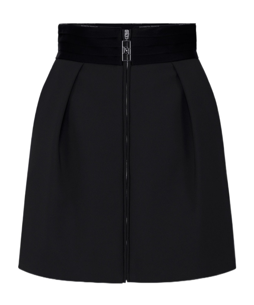 Elisabetta Franchi Knee Length And Midi Skirts With Belt Loops In Black