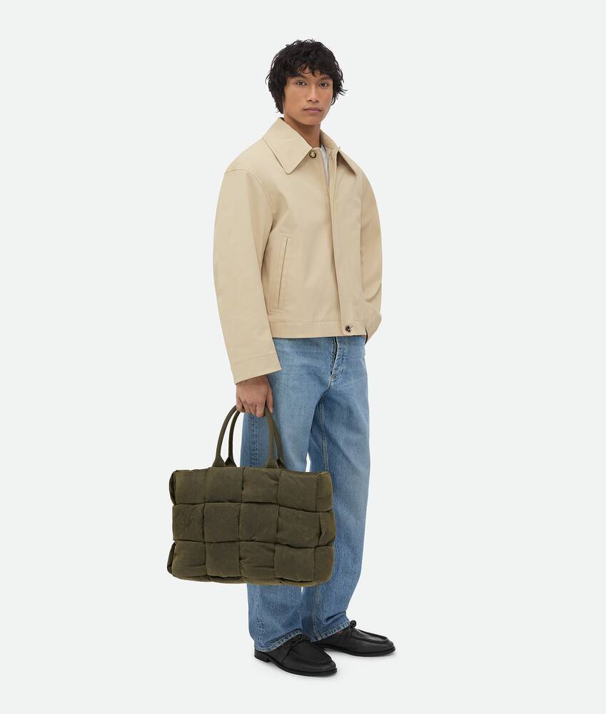 Bottega Veneta Large Arco Padded Tote Bag In Green