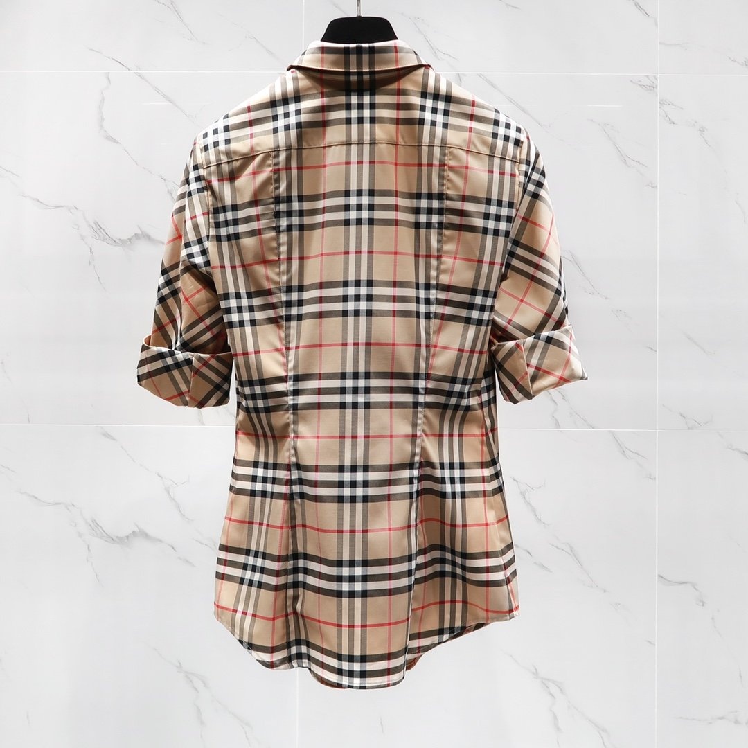 Shop Burberry Vintage Check Shirt In Nude