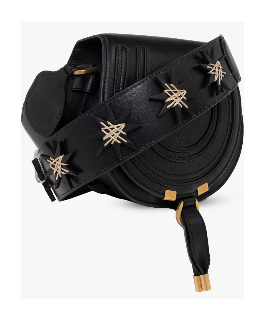 Chloé Logo Shoulder Bag In Black