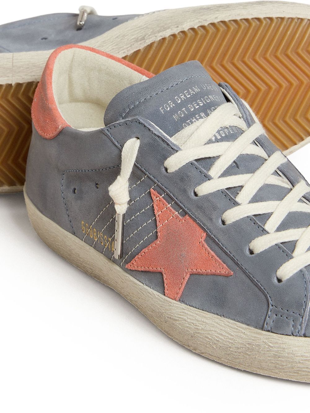 Golden Goose Low Top Sneakers Rubber Sole In Blue