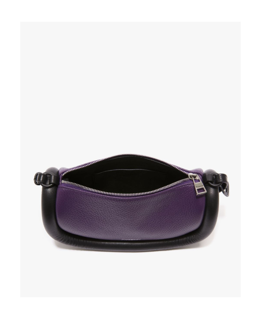 Jw Anderson Bumper-12 Leather Crossbody Bag In Black