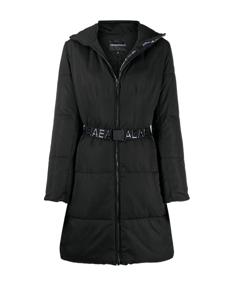 EMPORIO ARMANI PADDED BELTED COAT
