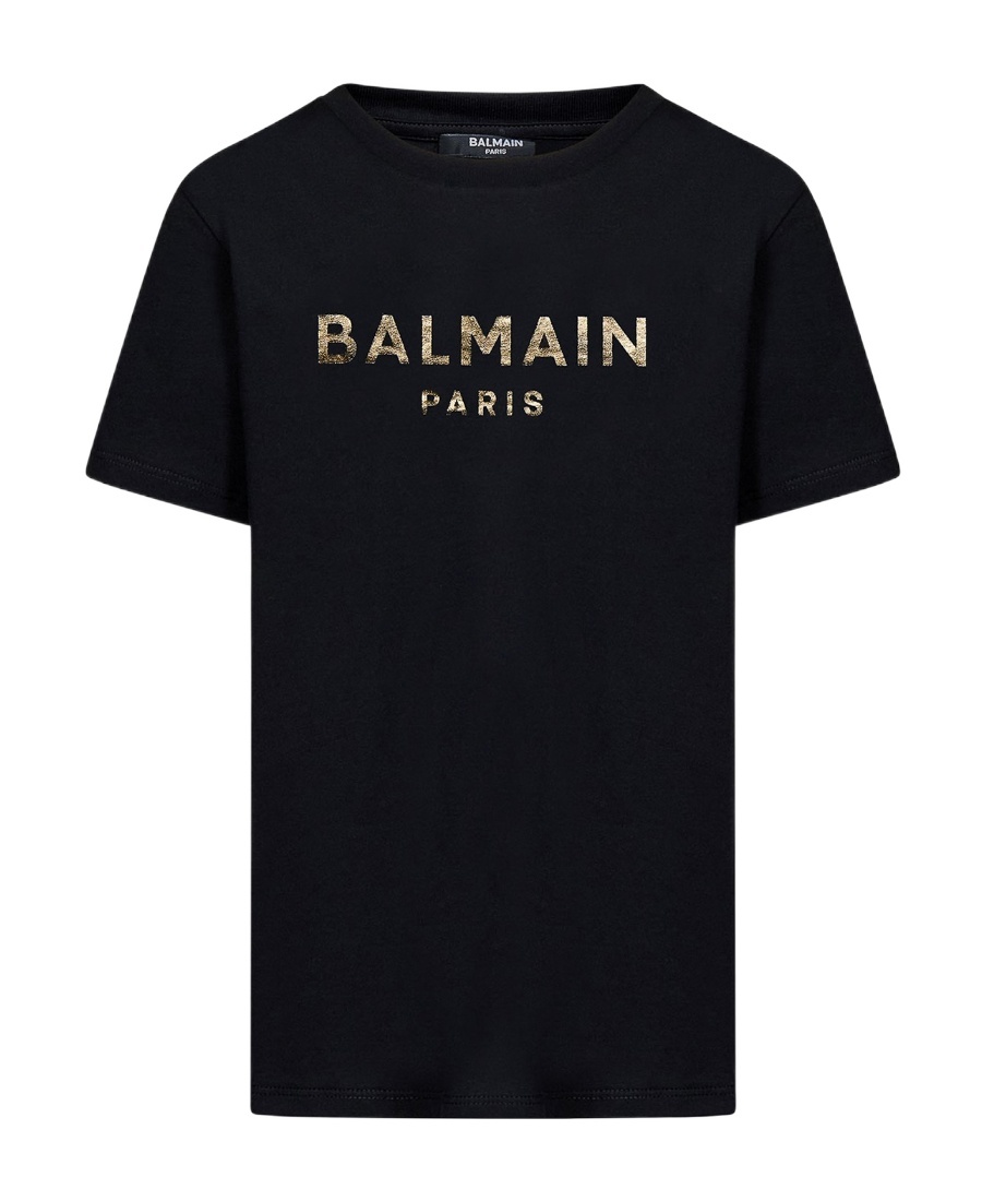 Balmain Logo-print Cotton T-shirt In Black