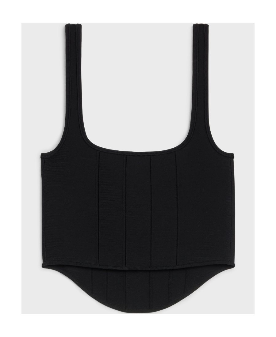 Celine Short Top In Black