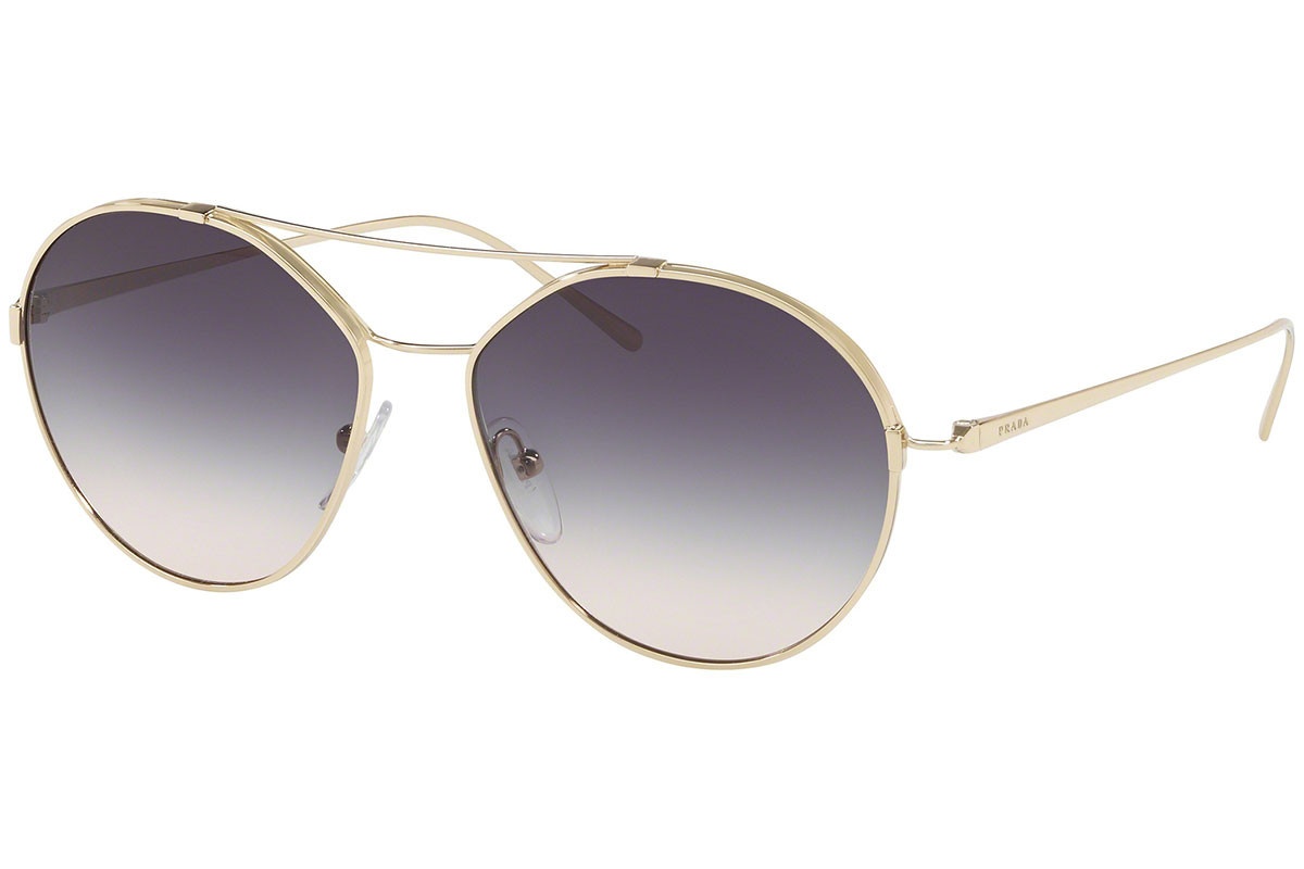 Shop Prada Logo Gradient Sunglasses In Gray