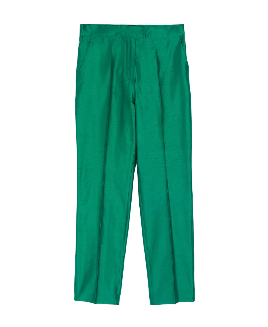 Max Mara Ankle-length Casual Pants In Green