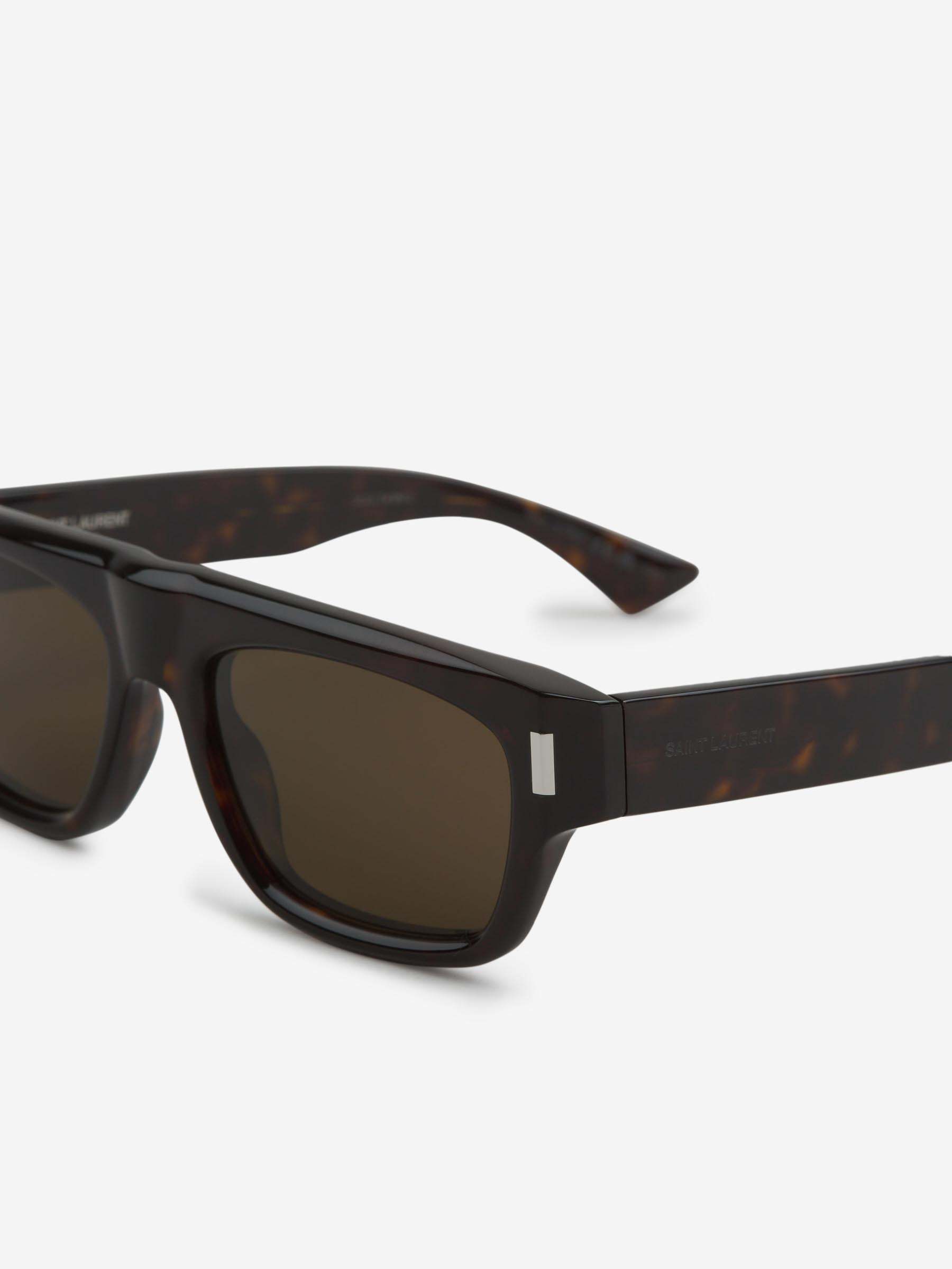 Saint Laurent Full Frame Sunglasses In Brown