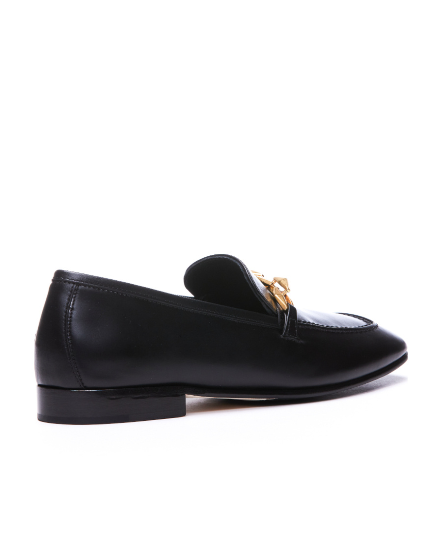 Jimmy Choo Diamond Tilda Chain-detail Loafers In Black