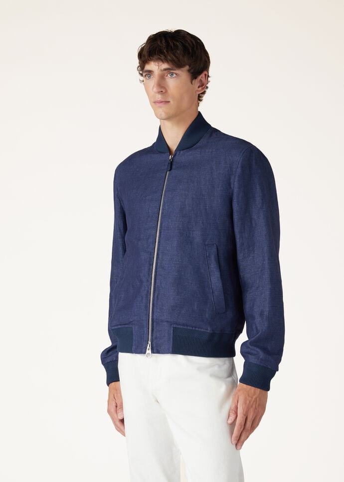 Loro Piana Long-sleeved Casual Jacket In Blue