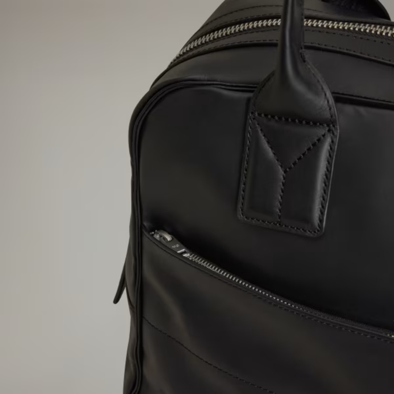 Y-3 Medium Debossed-logo Shoulder Bag In Black