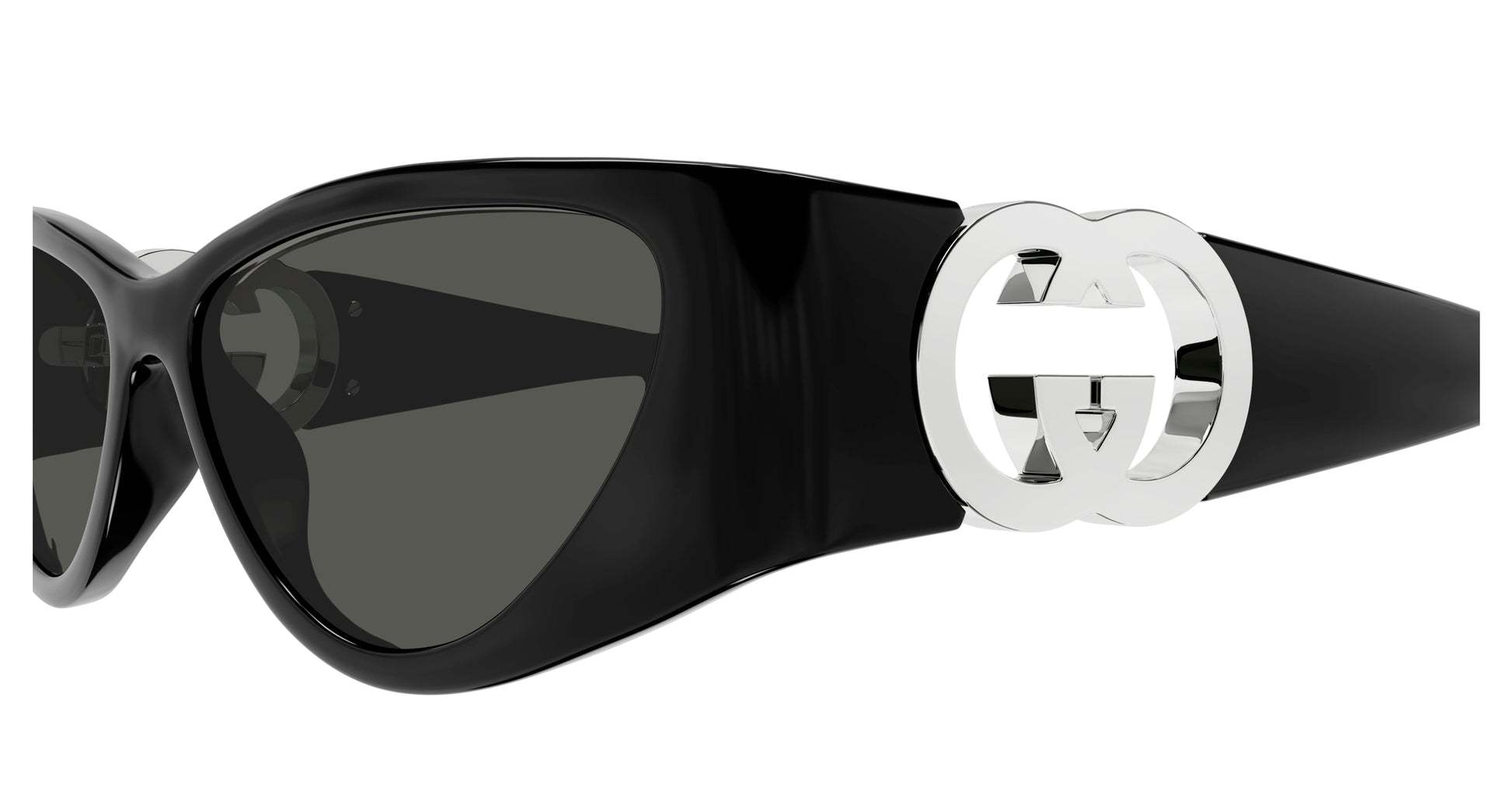 Gucci Geometric Frame Sunglasses In Black