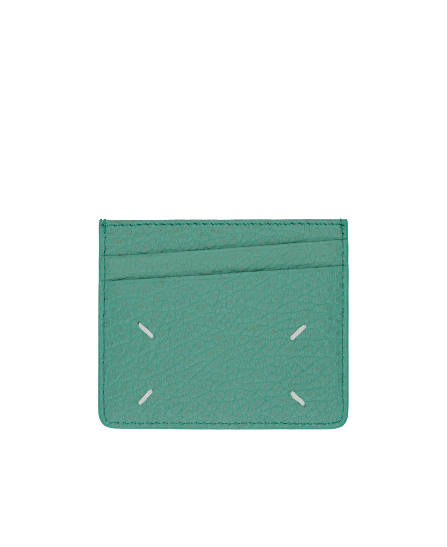 Maison Margiela Four Stitches Cardholder In Blue