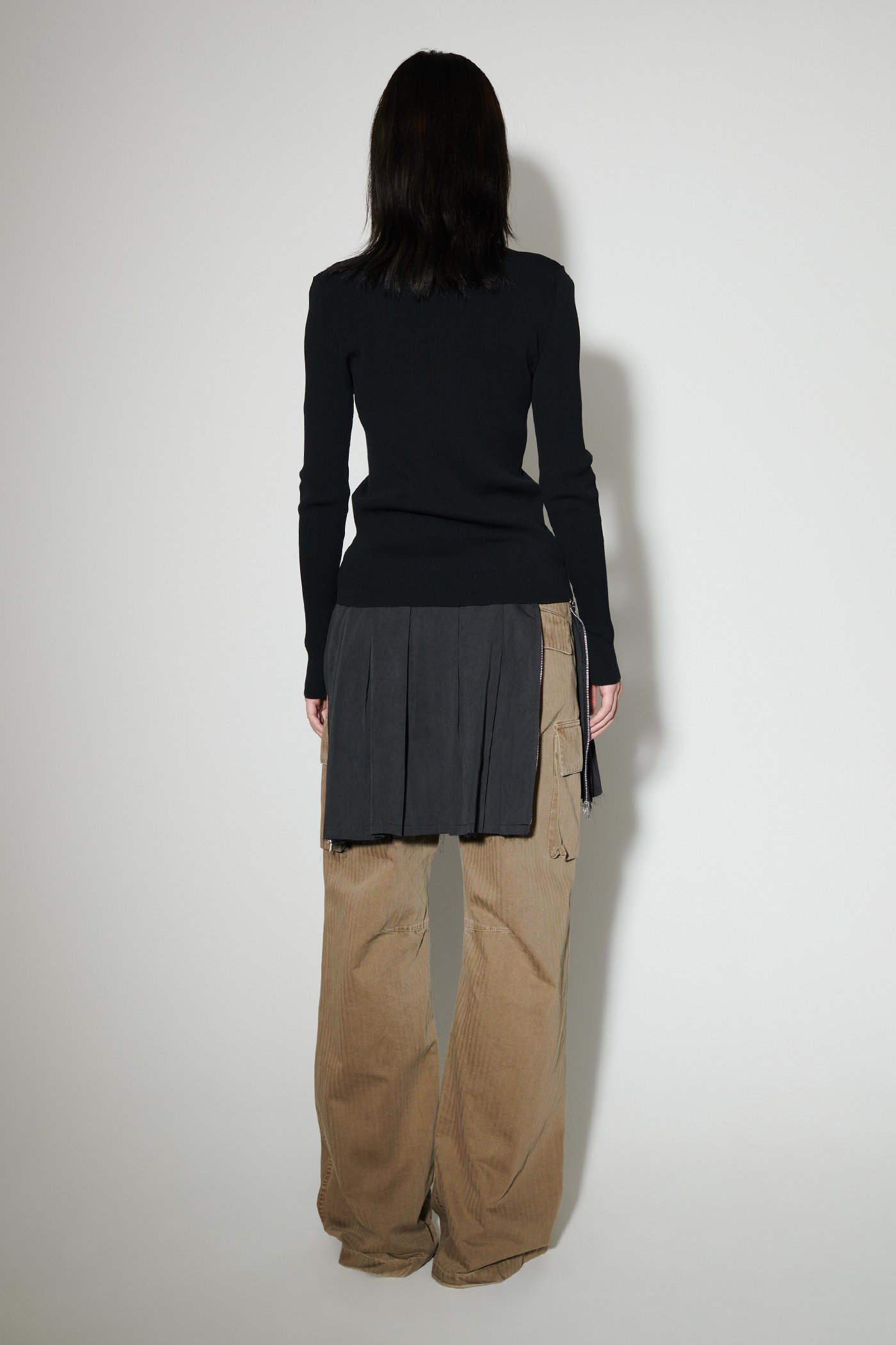 Shop Our Legacy Ribbed Long-sleeve Top In Black