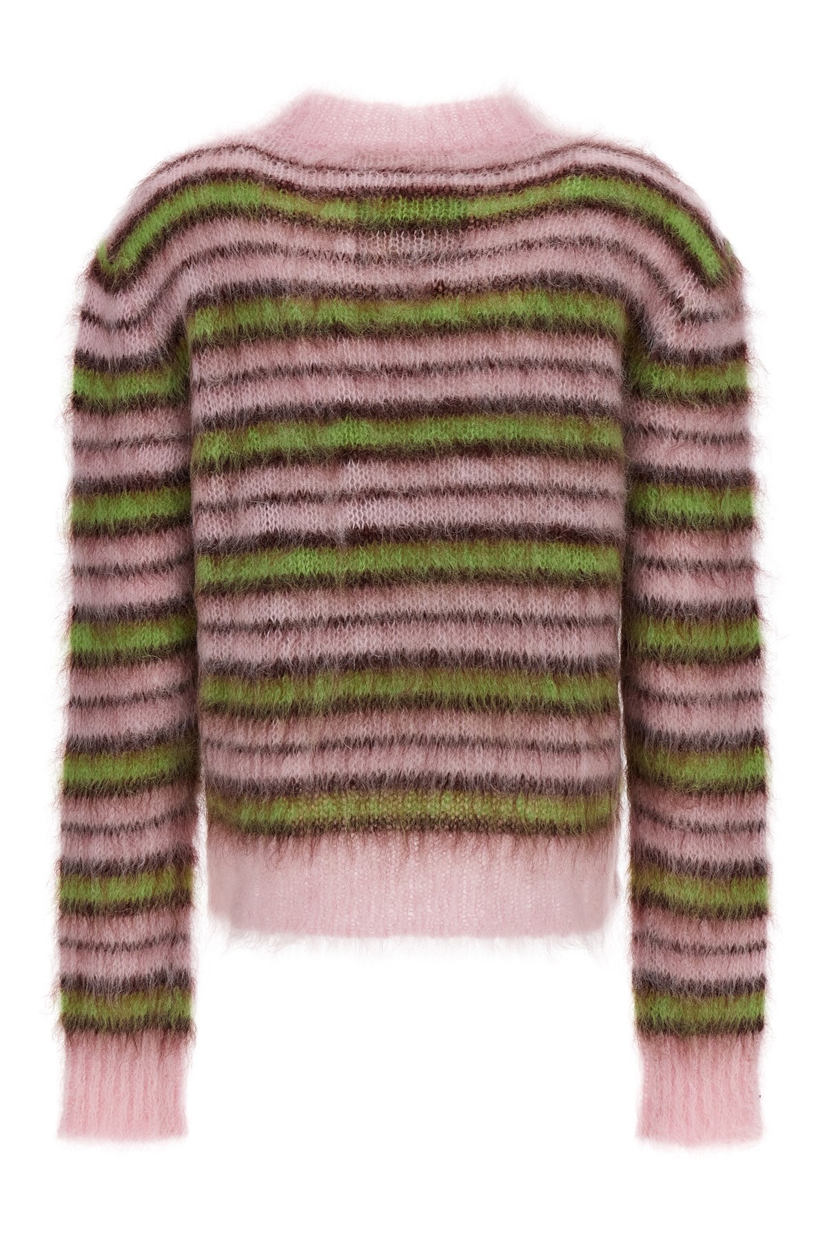 Marni Iconic Brushed Stripes Sweater In Multicolor