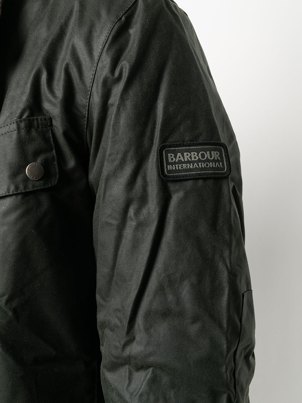 BARBOUR WAX-COATED ZIPPED JACKET