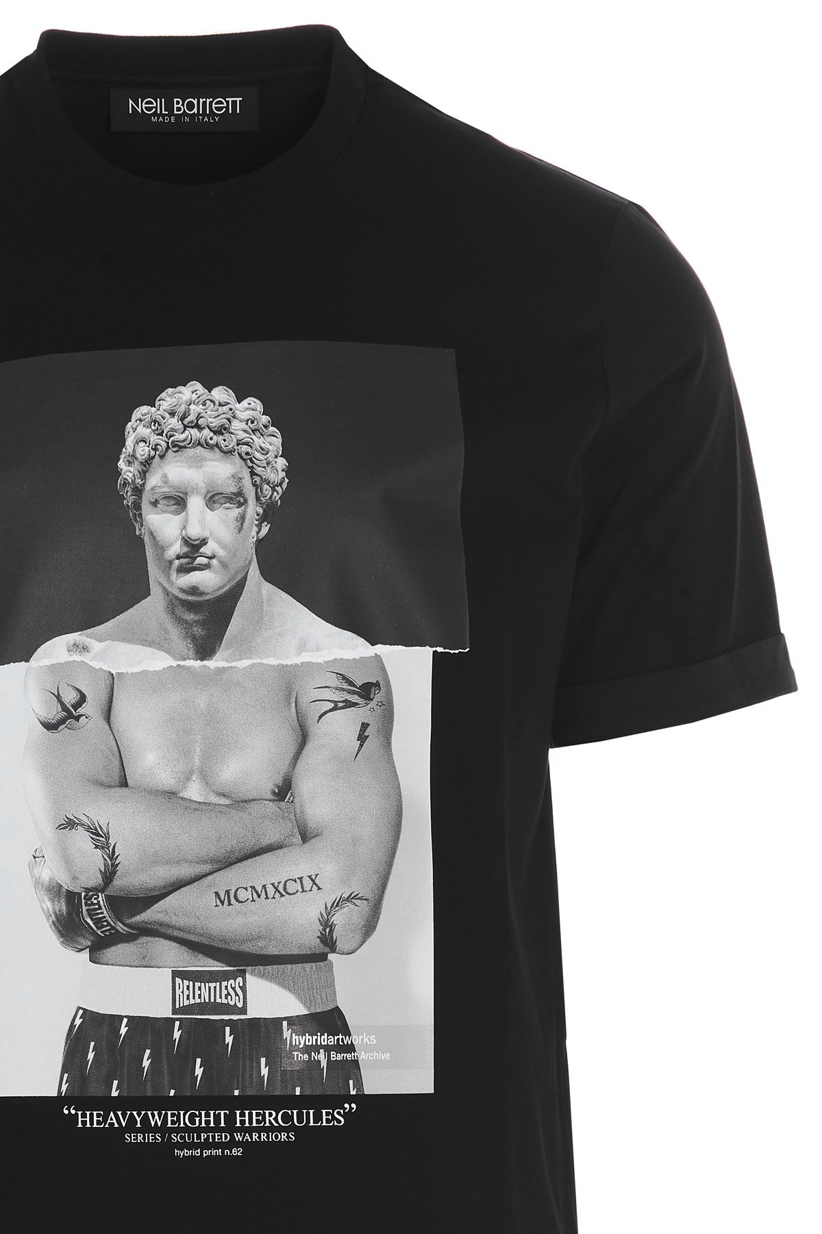 Neil Barrett Printed T-shirt In Black