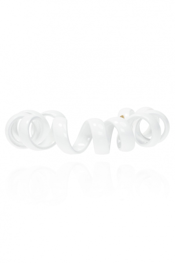 Bottega Veneta Coiled Open-cuff Bracelet In White