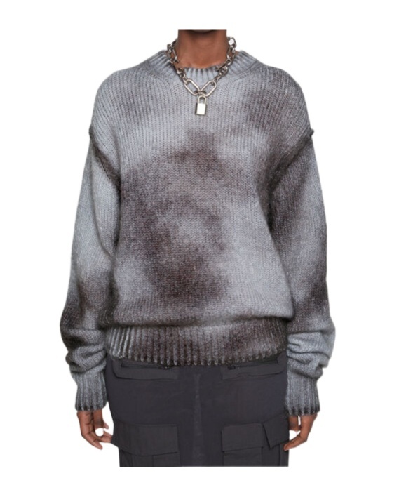 Acne Studios Sprayed Sweater In Gray