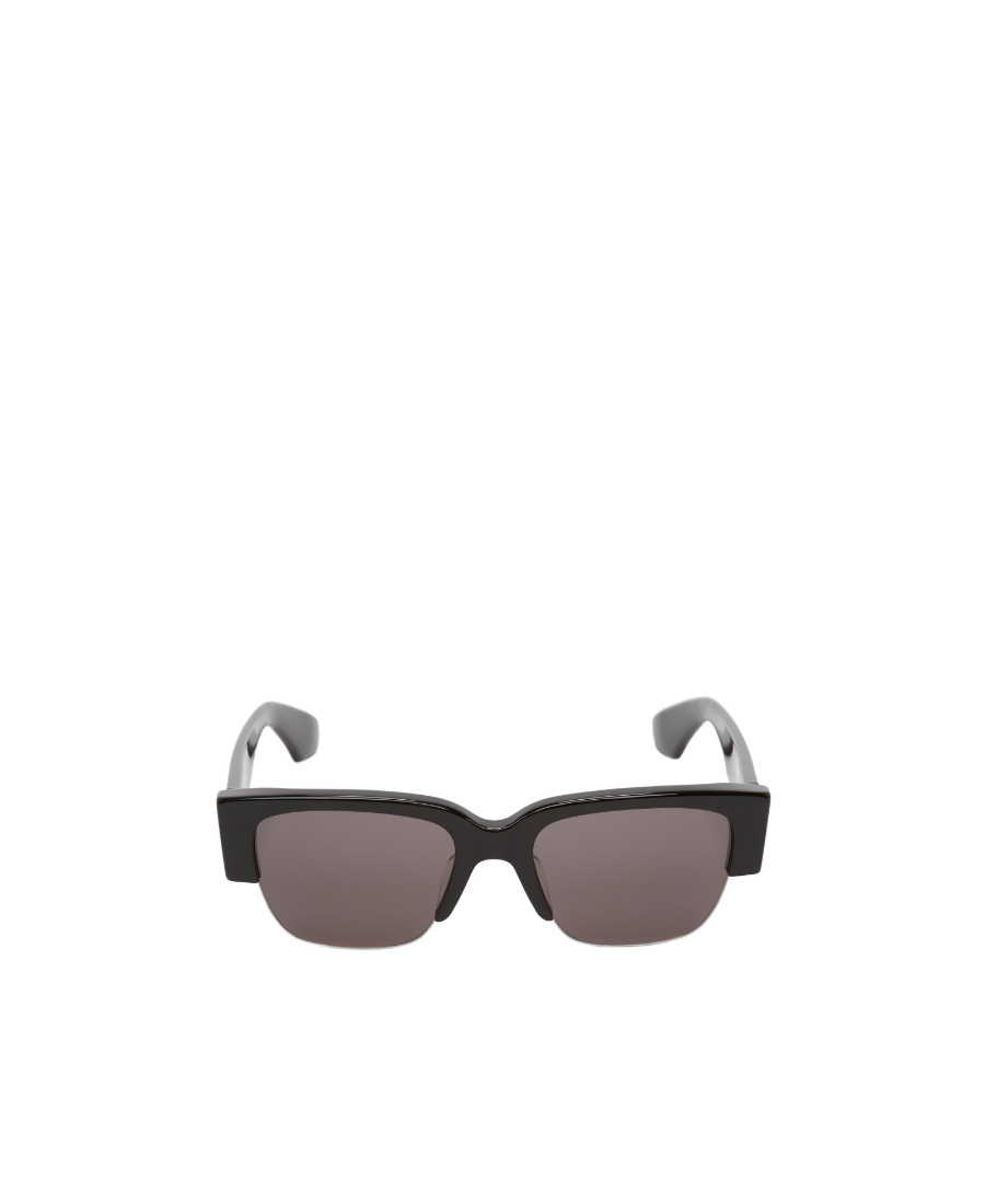 Alexander Mcqueen Logo-print Square-frame Sunglasses In Multi