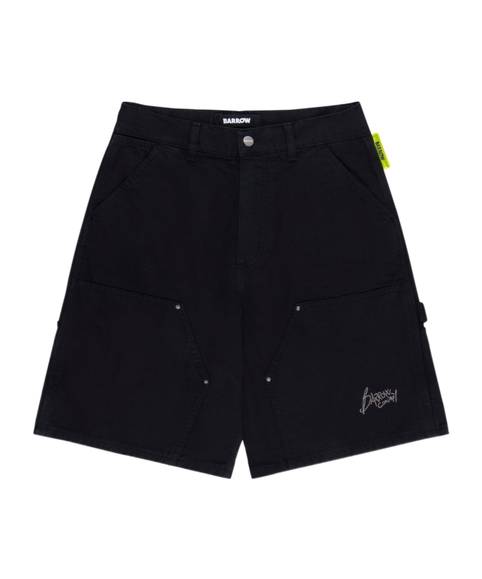 Barrow Logo-embroidered Bermuda Shorts In Black