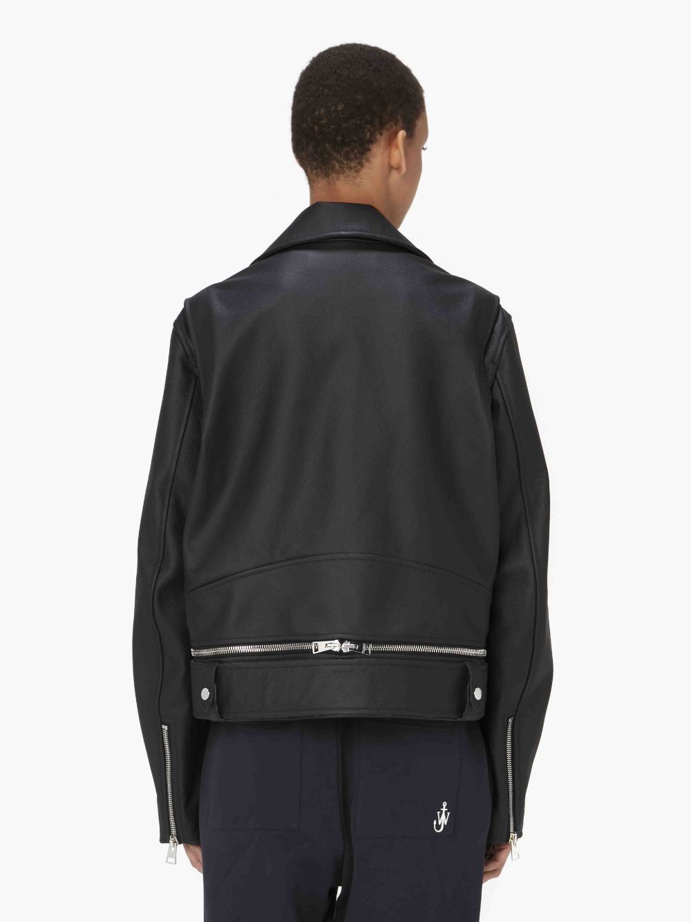 Jw Anderson Bikerjacke Aus Leder In Black