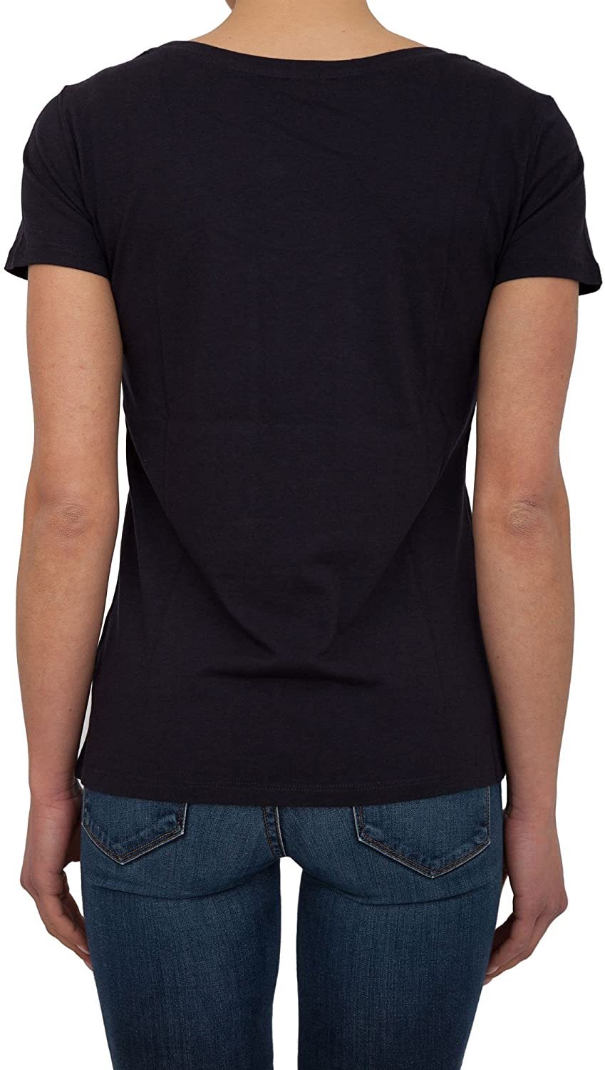 Shop Armani Jeans Printed T-shirt In Black