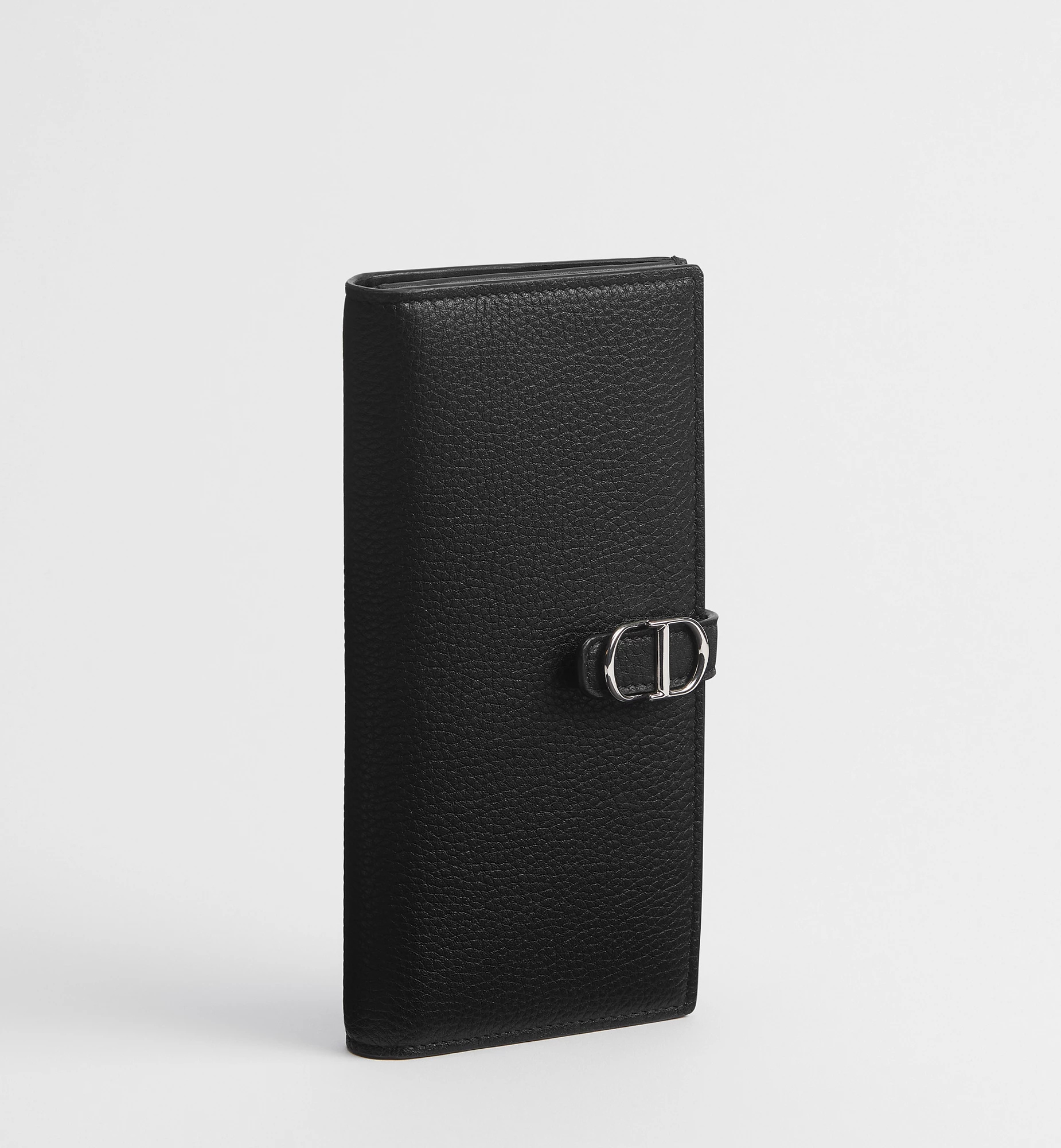 Dior Normandie Long Bifold Wallet In Black