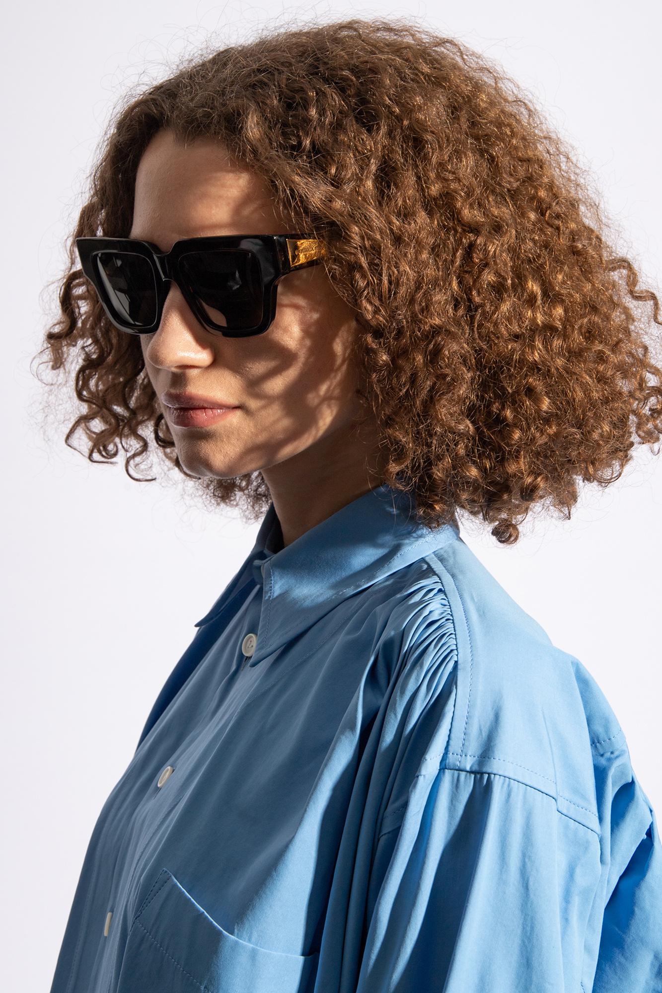 Bottega Veneta Acetate 06j000394 Sunglasses In Brown