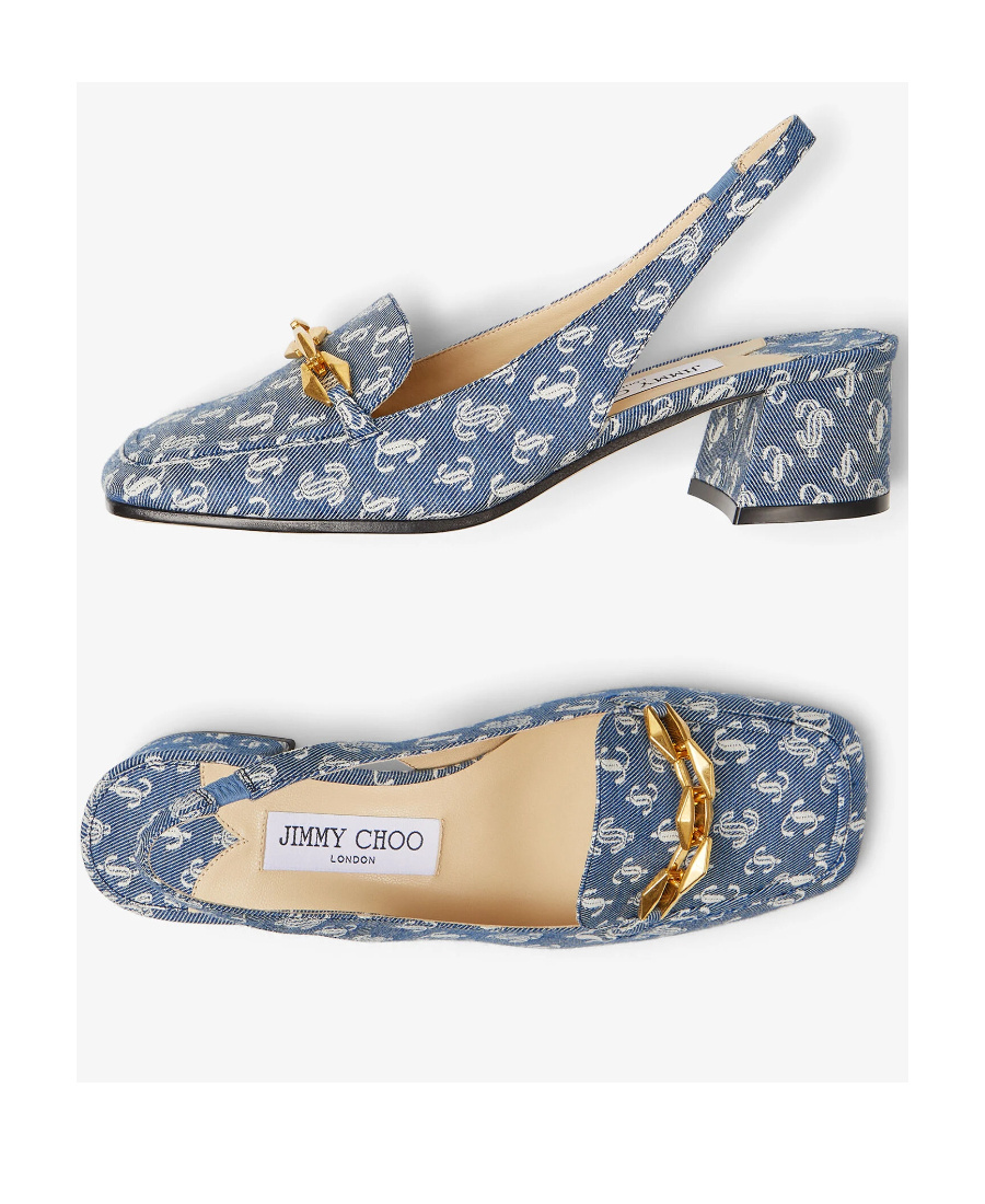 Shop Jimmy Choo Diamond Tilda Sling Back 45 In Gray