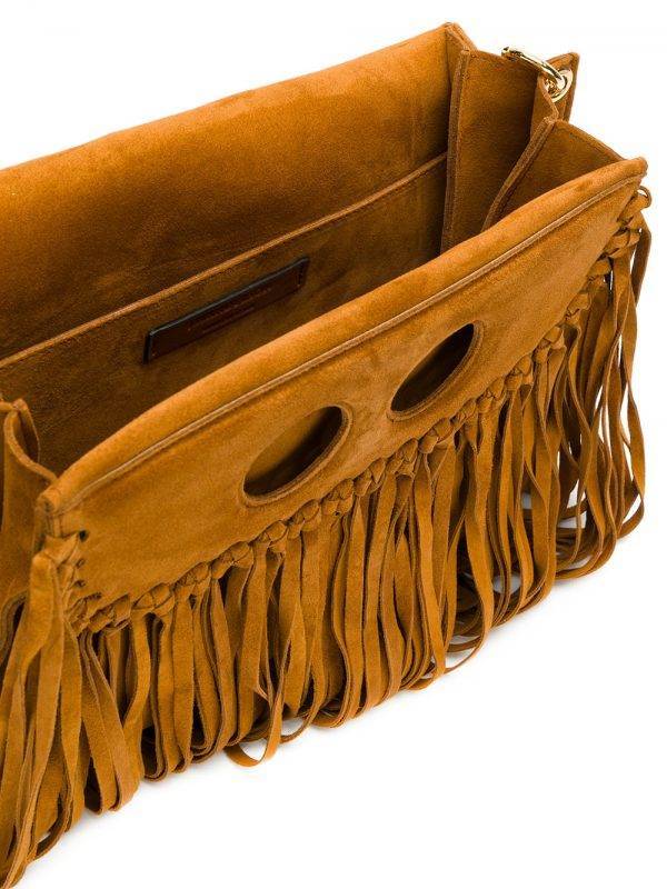 Jw Anderson Small Pierce Tassel Shoulder Bag In Brown