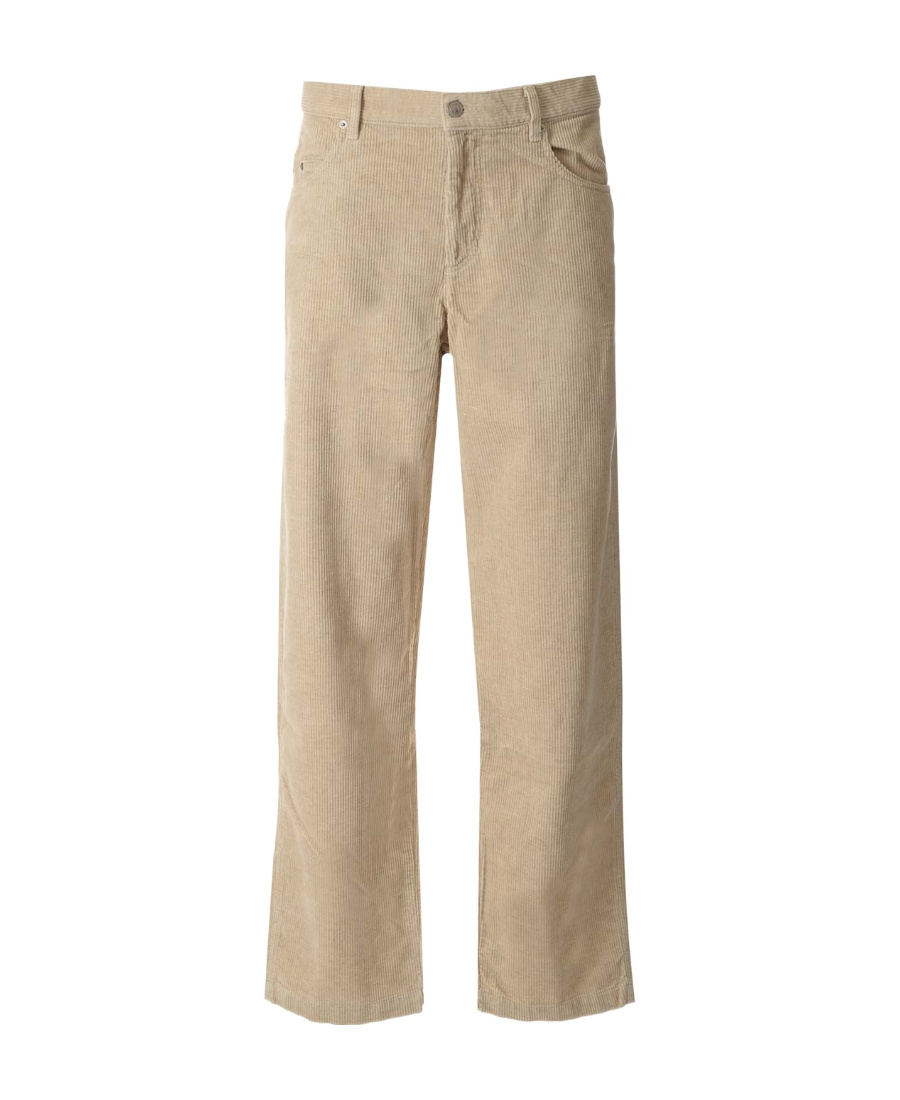 Isabel Marant Jorje-gb Straight Leg Corduroy Pants In Nude