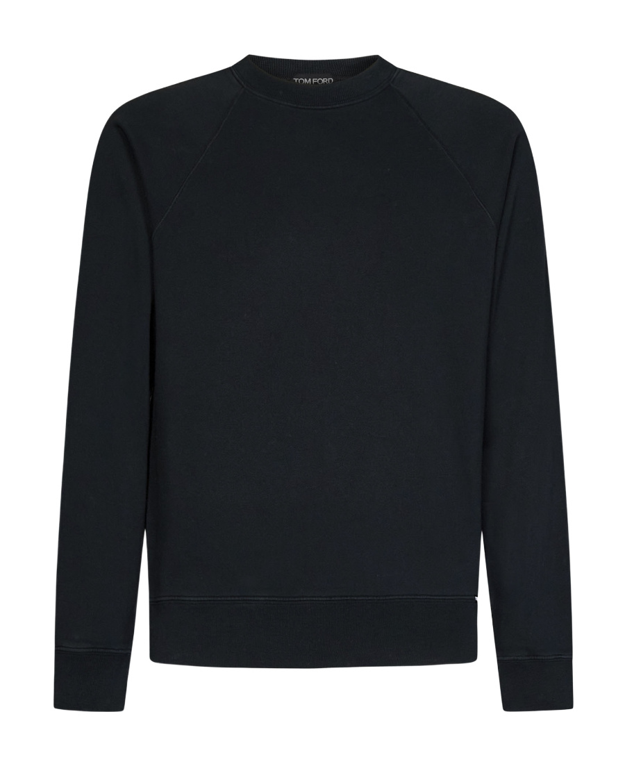 Tom Ford Raglan-sleeve Crew-neck Sweatshirt In Blue