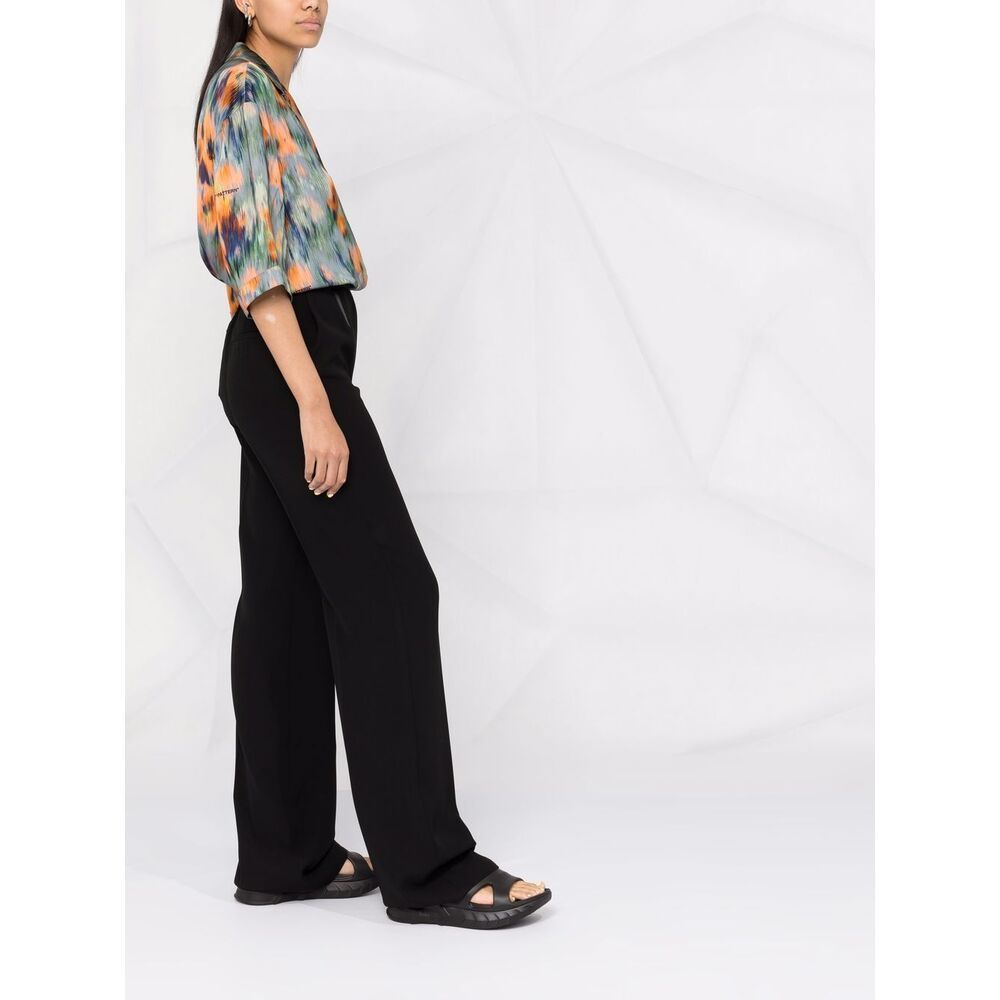 Off-white Abstract-print Bowling Shirt In Multicolor