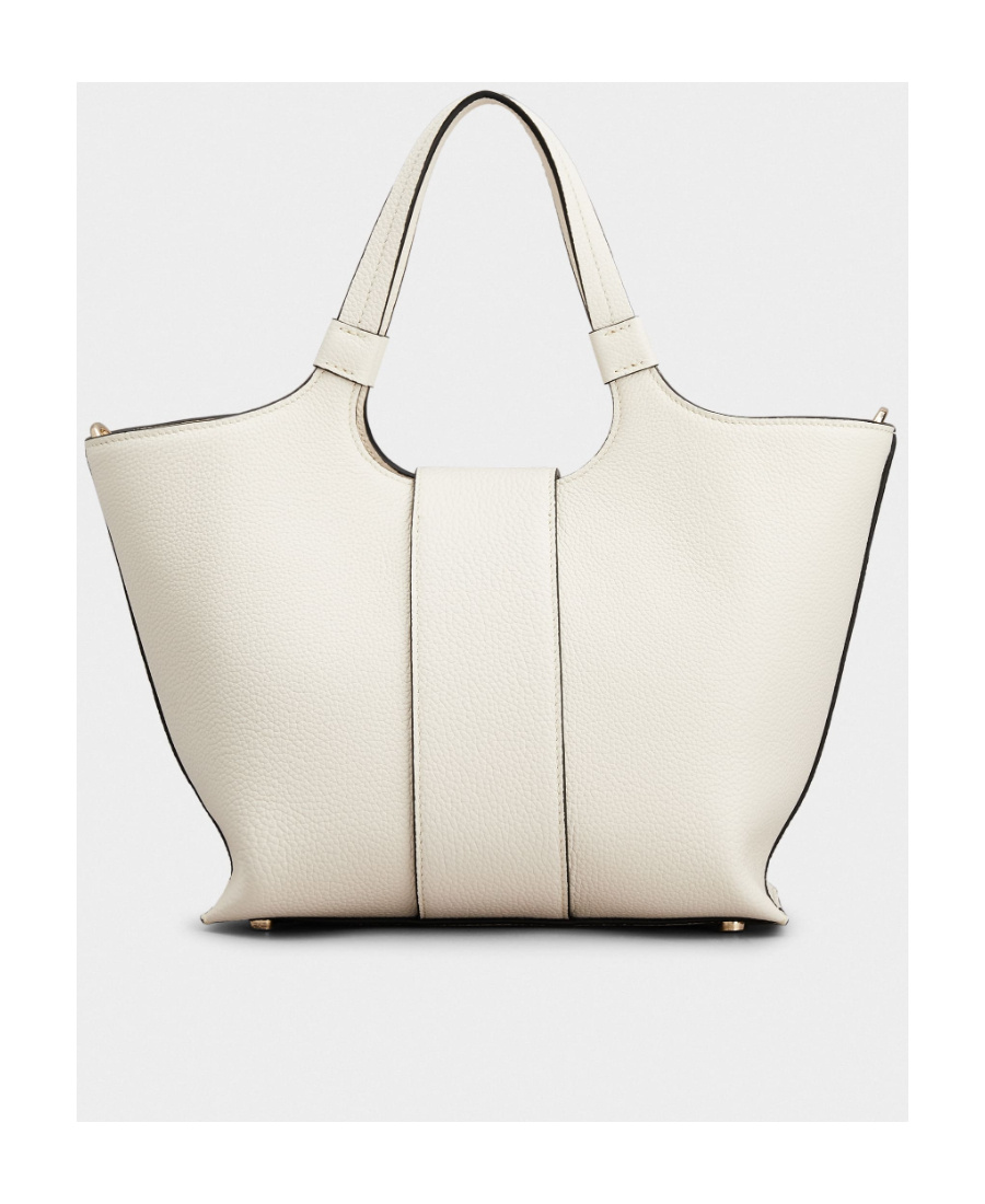 Roger Vivier Metal Clasp Shoulder Bag In White