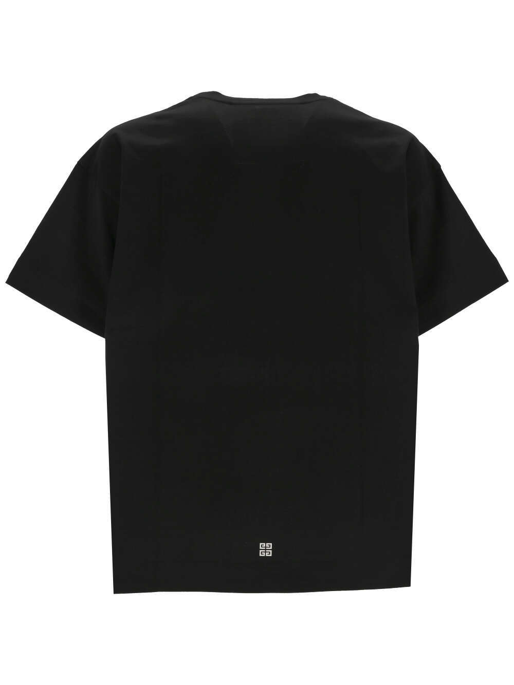 Givenchy Loose T-shirt In Black Cotton With Reflective Pattern In Black