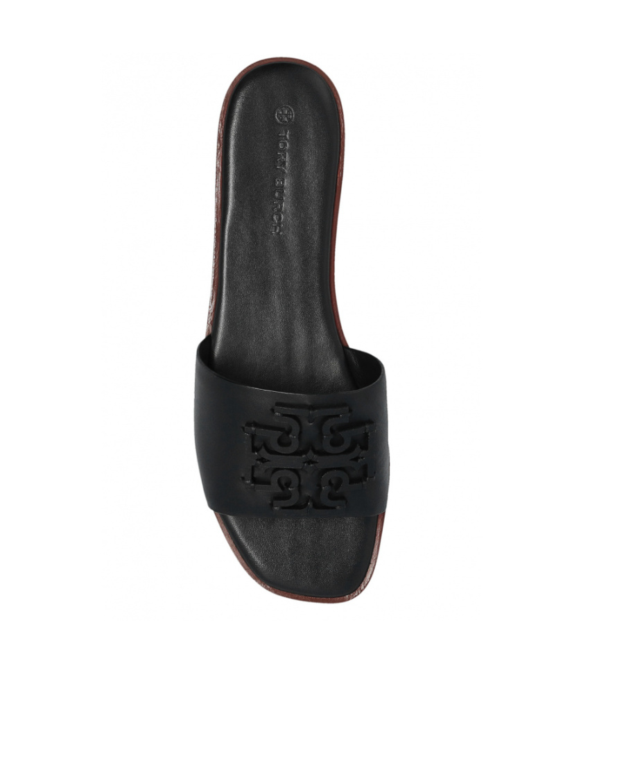 TORY BURCH INES LOGO-PATCH SLIDES