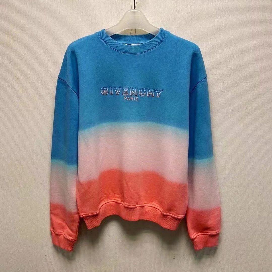 Givenchy Logo Graded Sweater In Blue
