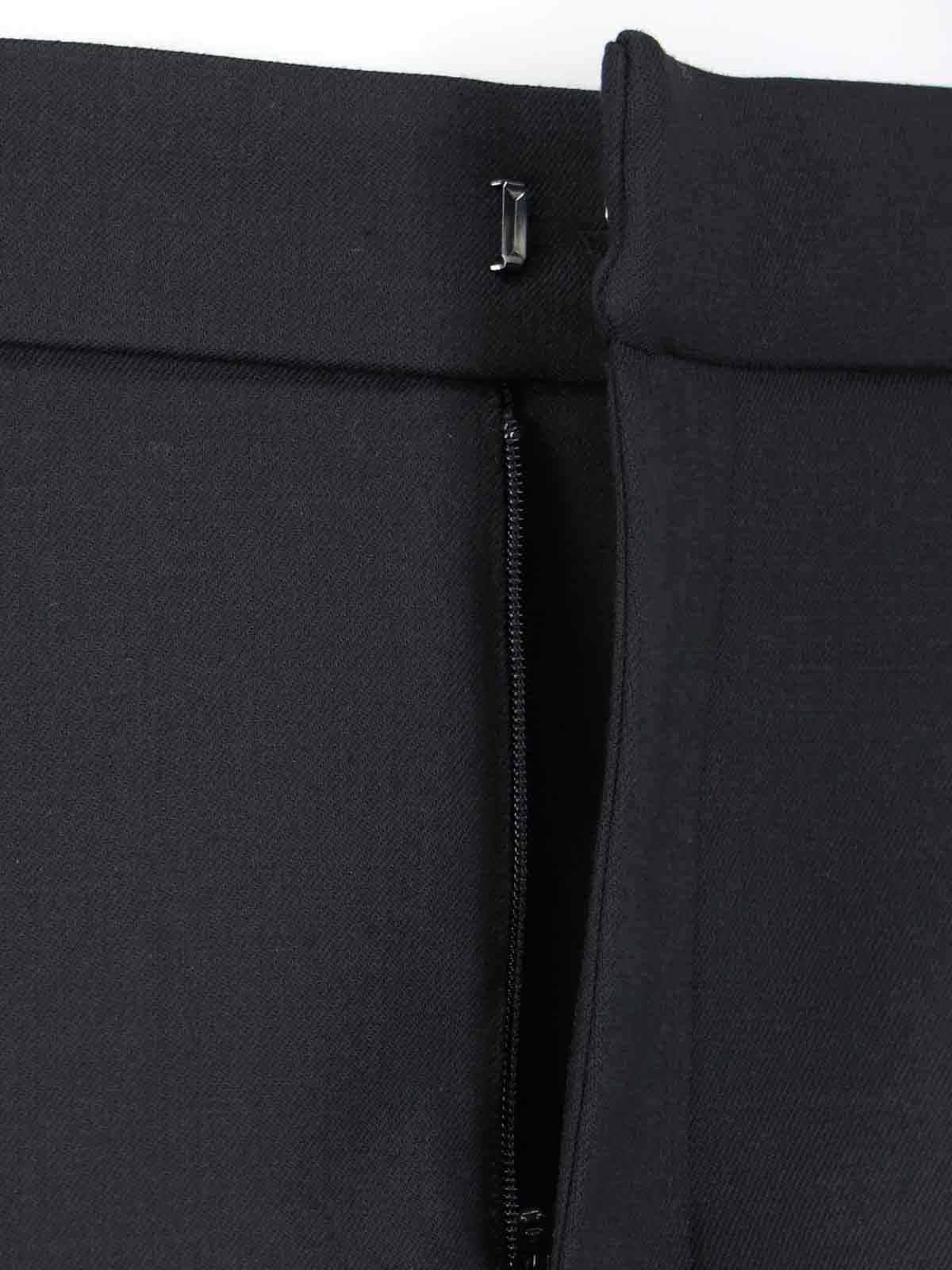 Coperni Stretch Polyester Blend Skirt With Back Vent In Black