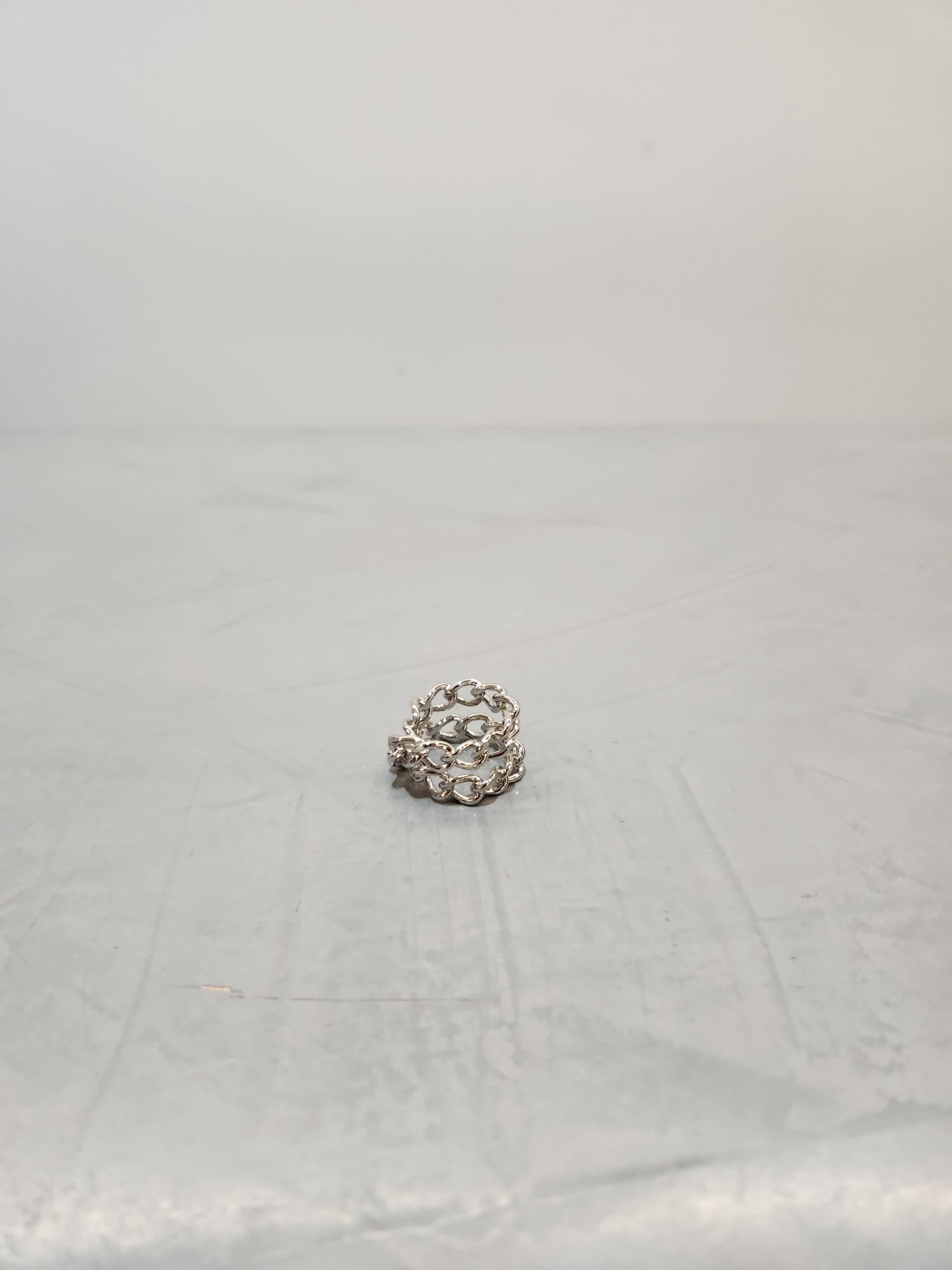 Dries Van Noten Double Chain Ring In Yellow