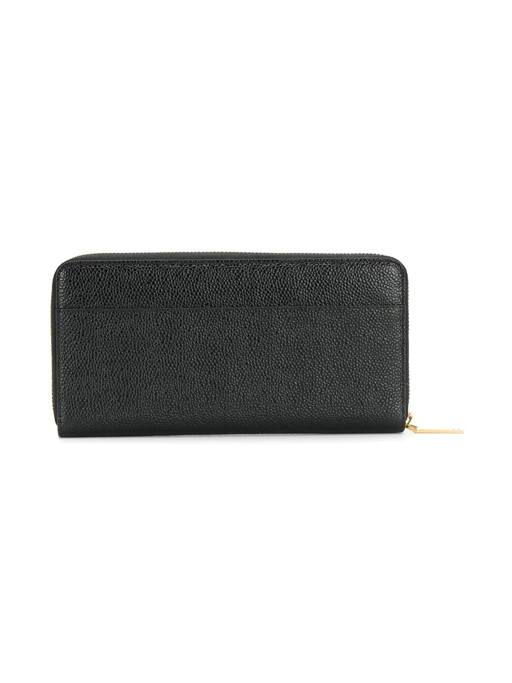 Thom Browne Black Wallet With Front Logo Detail In Leather Woman In Black