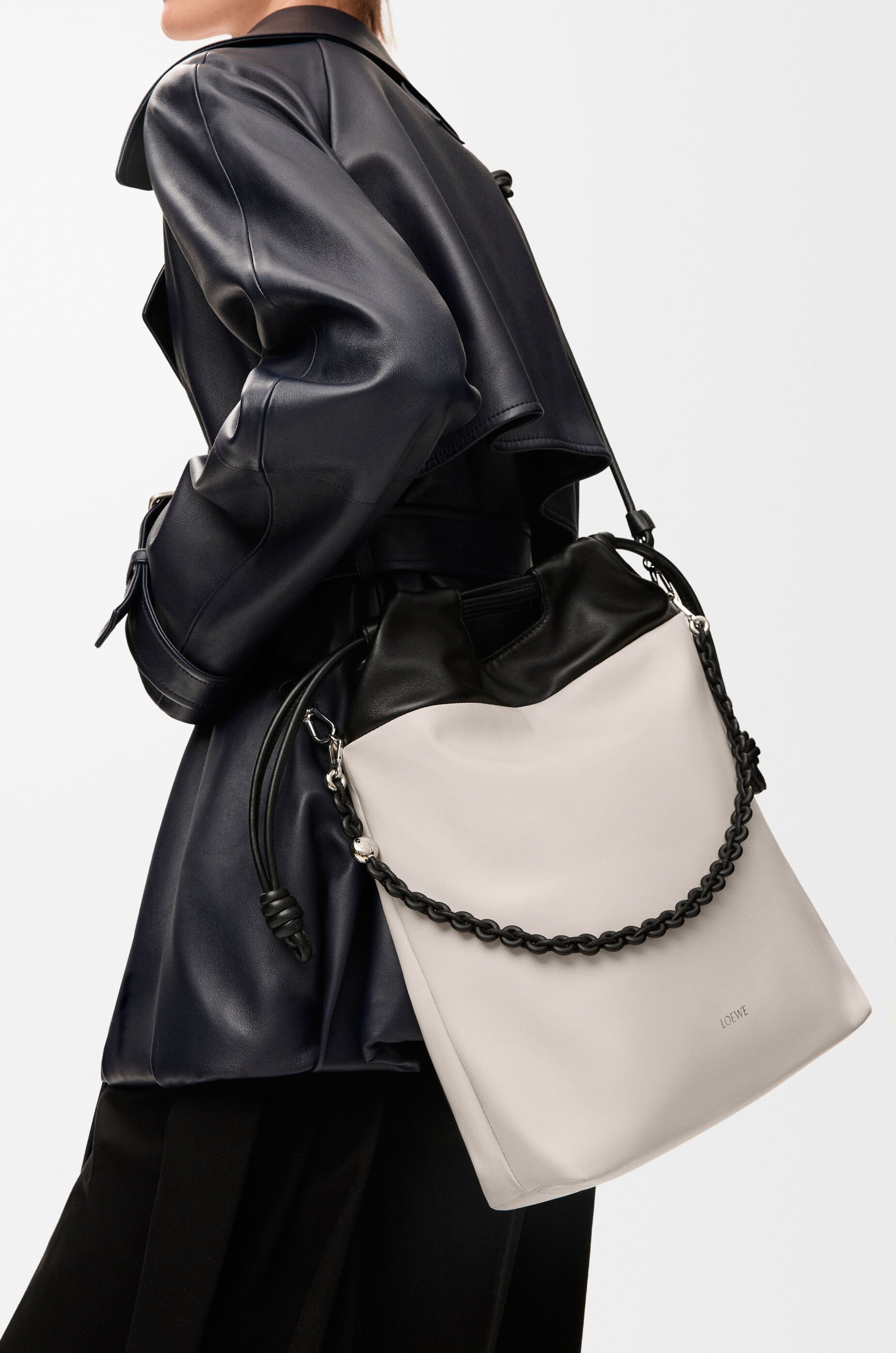Loewe Flamenco Shoulder Bag In White