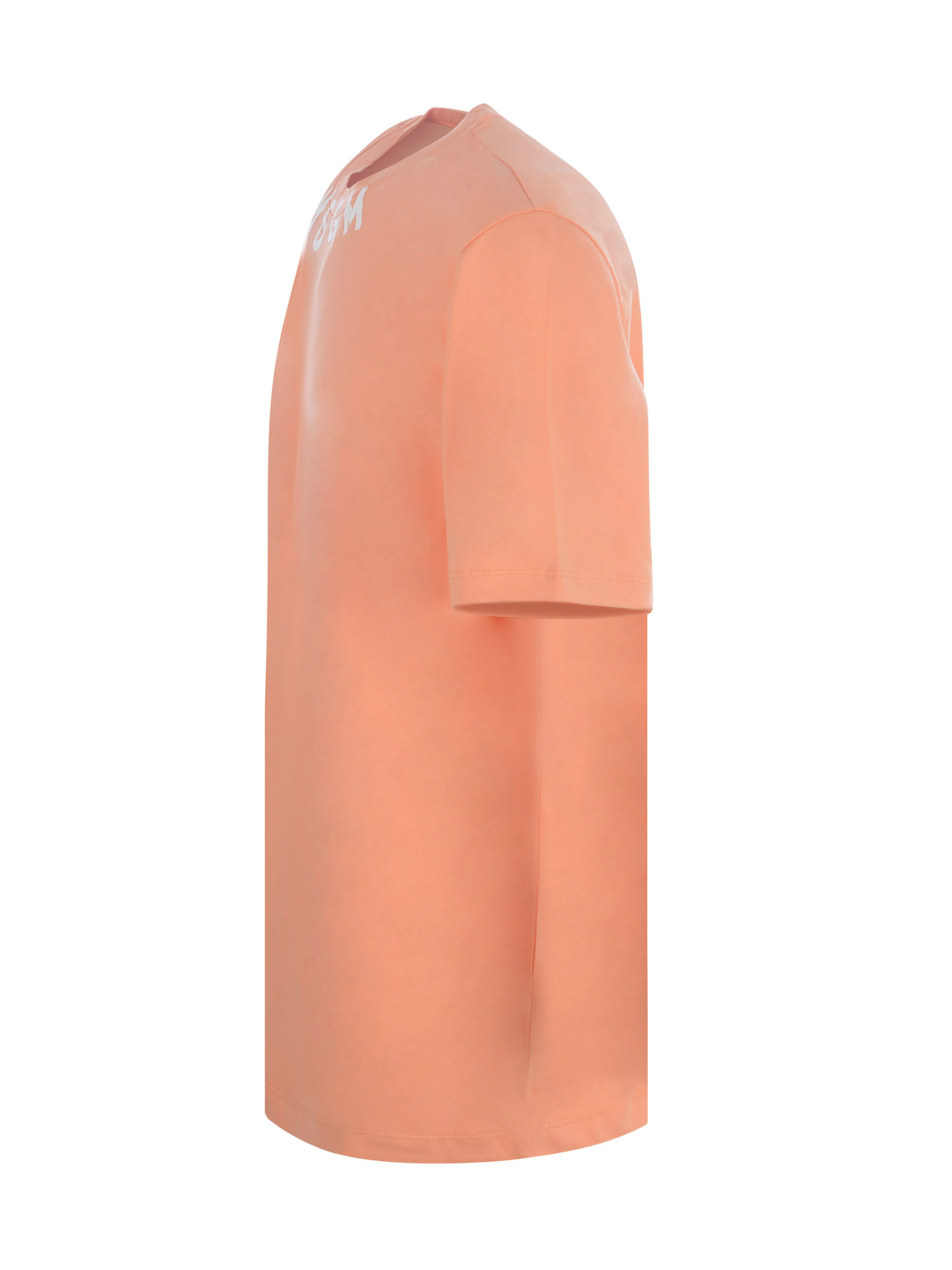 Msgm T-shirt With Round Neck And Short Sleeves In Pink