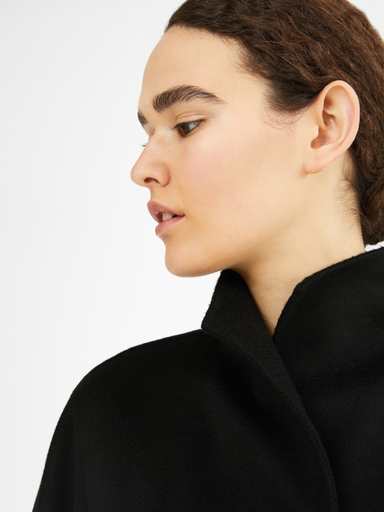 Max Mara Lilia Belted Long-sleeved Coat In Black